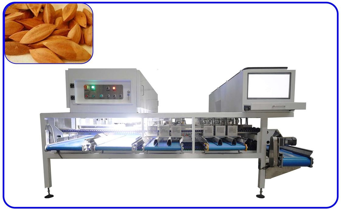 Pili Nuts Optical 7KW Grading Sorting Machine 8 Channel For 0.8 - 1.2 T/H
